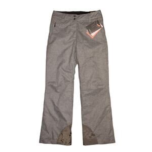 FERA NEW $195 Lucy Insulated Ski Pants Mid Rise Boot Cut Gray Flannel Size 6